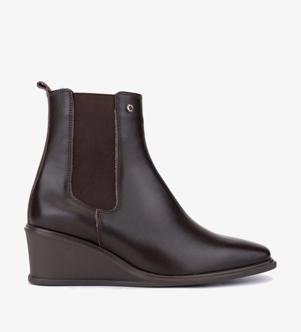 Valmenti Kadın Hakiki Deri Kahverengi Topuklu Bot - Görsel 1