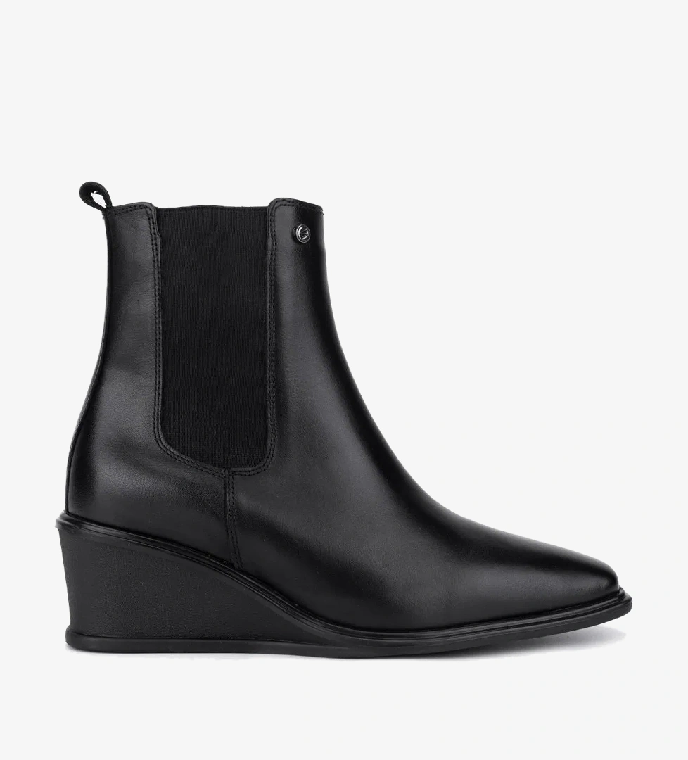 Valmenti Kadın Hakiki Deri Siyah Topuklu Bot - Görsel 1