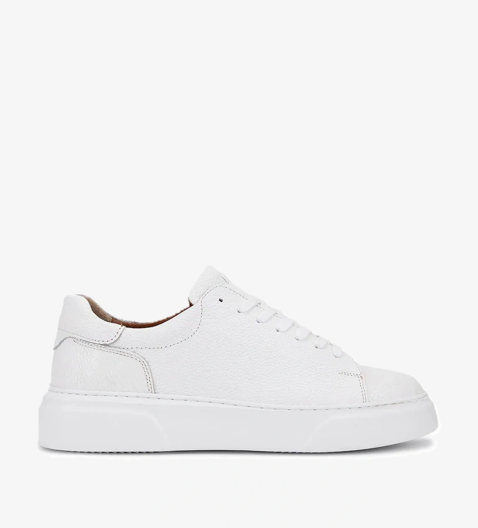 Tamer Tanca Tamer Tanca Erkek Hakiki Deri Beyaz Sneakers &amp; Spor Ayakkabı model görseli