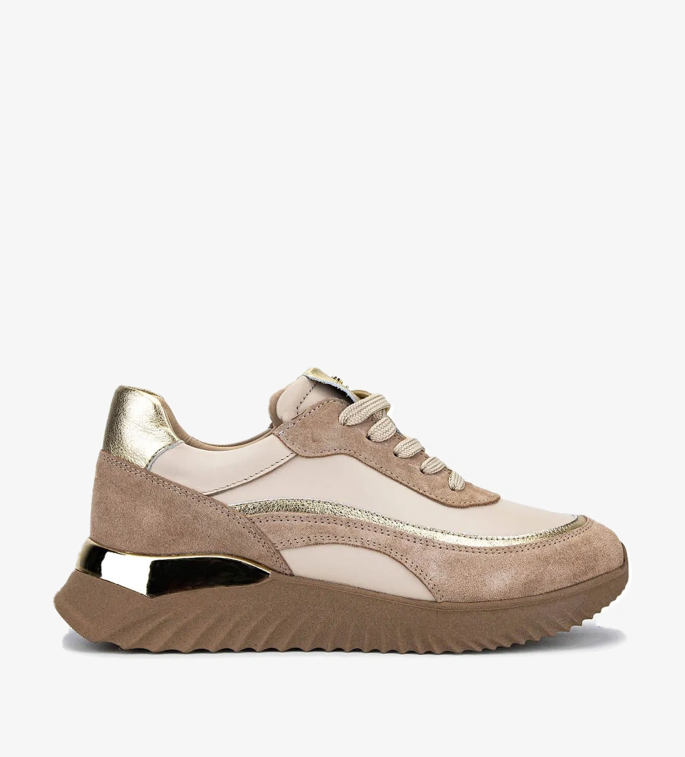 Tamer Tanca Tamer Tanca Kadın Hakiki Deri Bej Sneakers &amp; Spor Ayakkabı model görseli