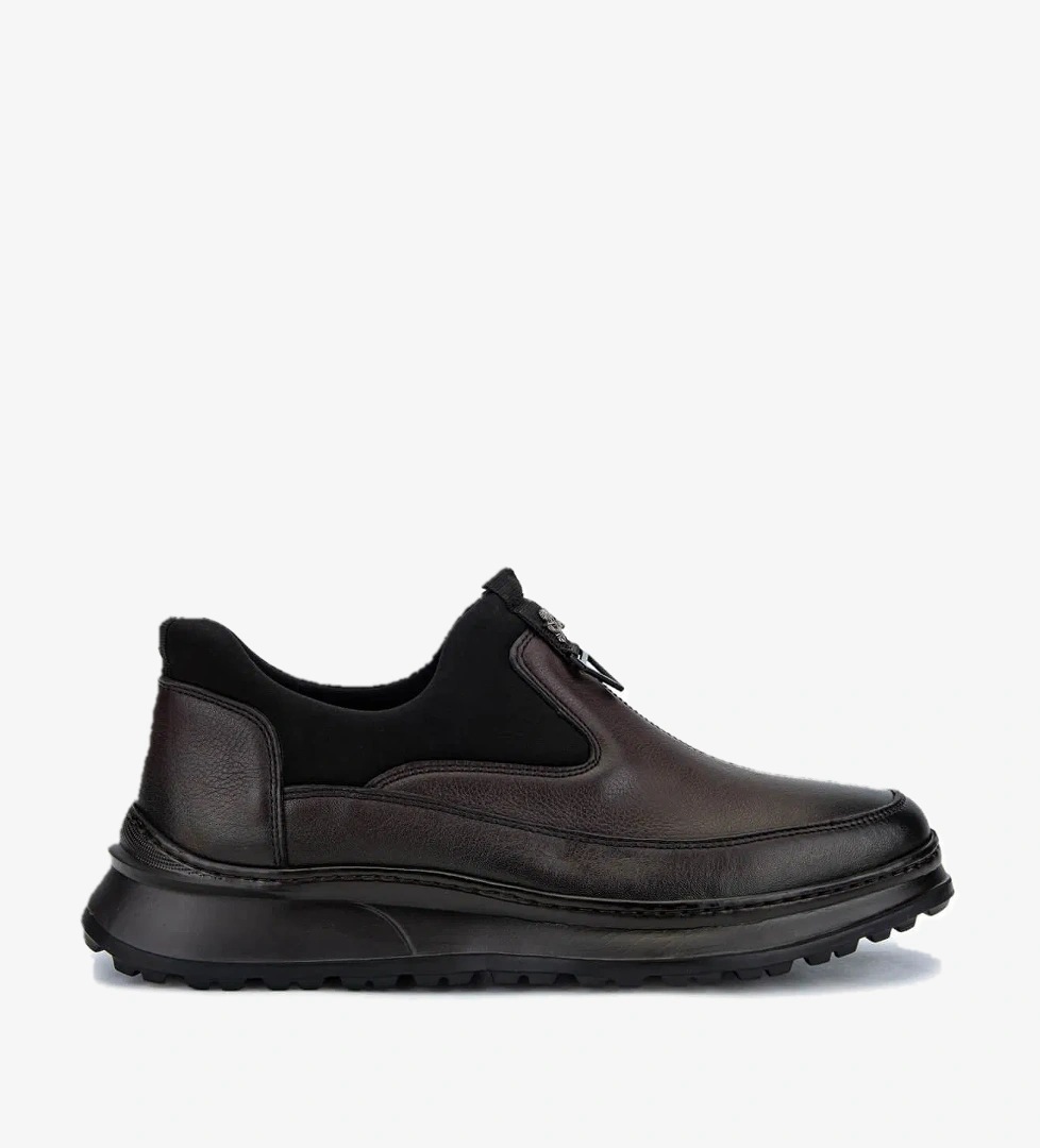 Tamer Tanca Tamer Tanca Erkek Hakiki Deri Kahverengi Casual Ayakkabı model görseli