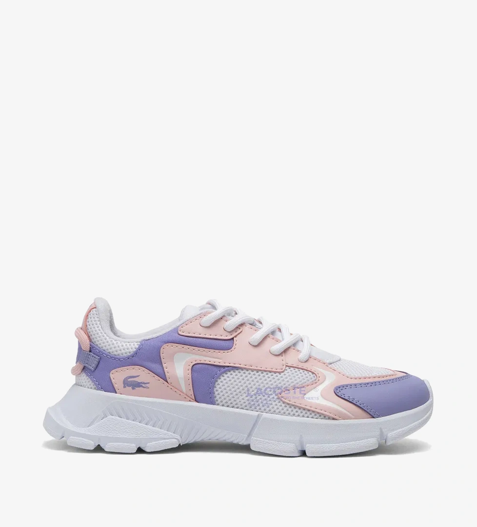 Lacoste L003 Neo Çocuk Mor Spor Ayakkabı - Görsel 1