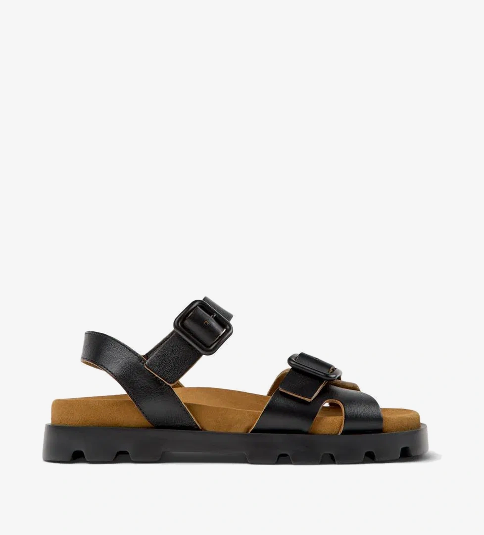 Camper Kadın Camper Siyah Brutus K201768-001 Sandalet & Terlik | FashFed Siyah - 1. görsel