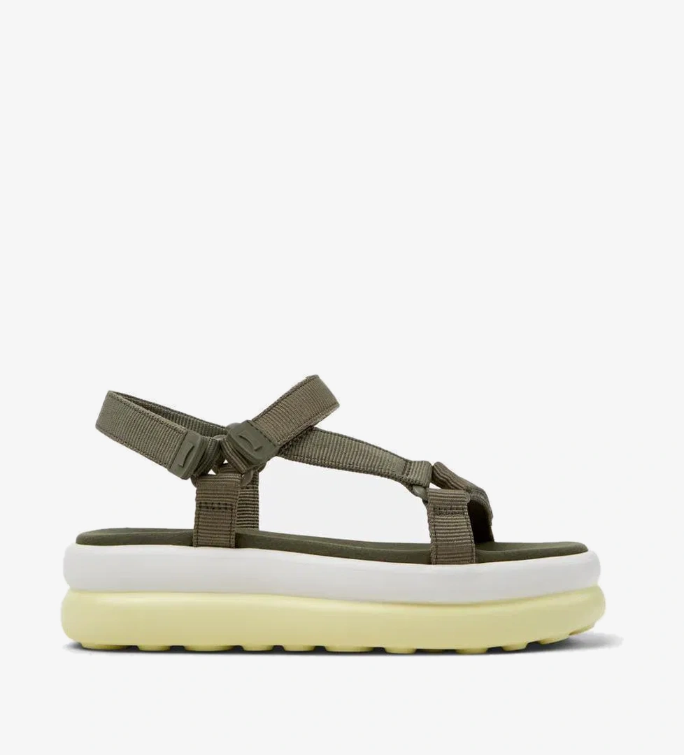 Camper Kadın Camper Yeşil Pel K201726-003 Sandalet & Terlik | FashFed Yeşil - 1. görsel