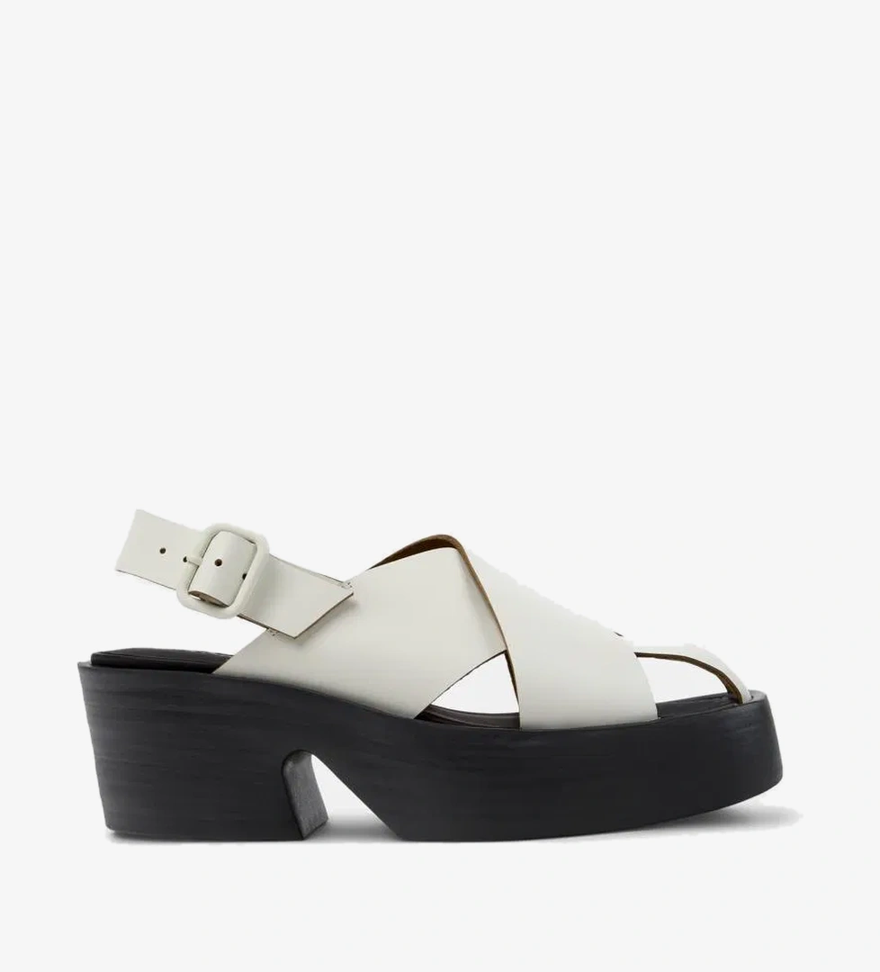 Camper Kadın Camper Beyaz Ger K201725-003 Sandalet & Terlik | FashFed Beyaz - 1. görsel