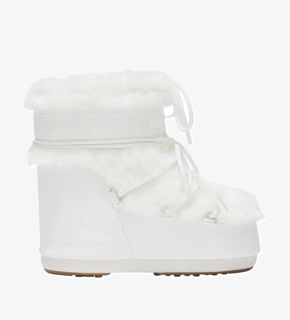 Moon Boot Moon Boot Beyaz Moon Boot Icon Low Faux Fur Kadın Kar Botu | FashFed Beyaz - 1. görsel