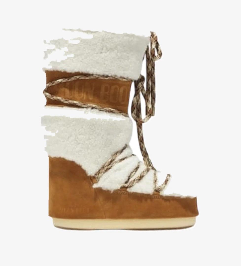 Moon Boot Moon Boot Taba Moon Boot Shearling Kadın Kahverengi Kar Botu | FashFed Taba - 1. görsel