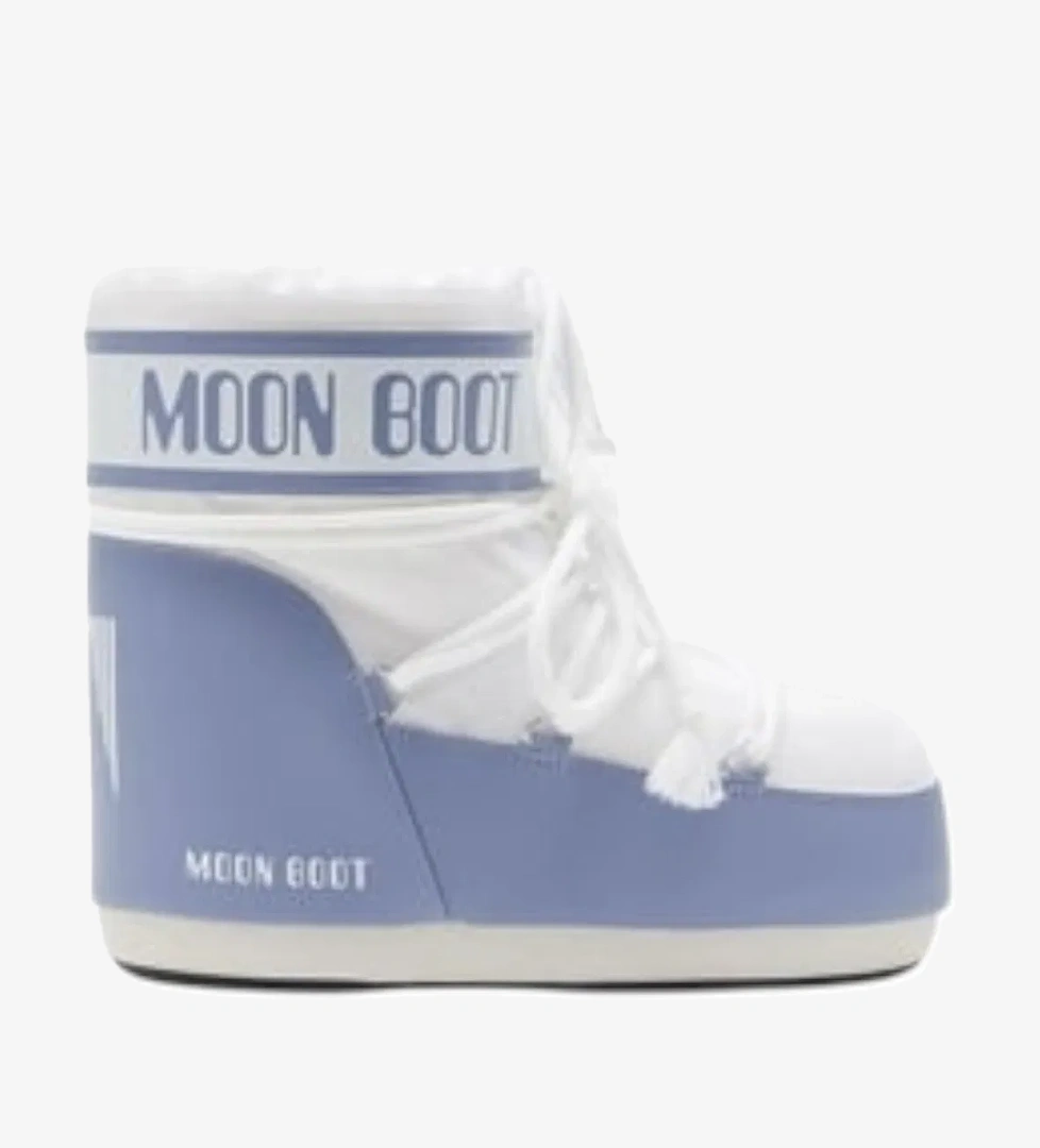 Moon Boot Moon Boot Icon Low Nylon Kadın Gri Kar Botu | FashFed Gri - 1. görsel