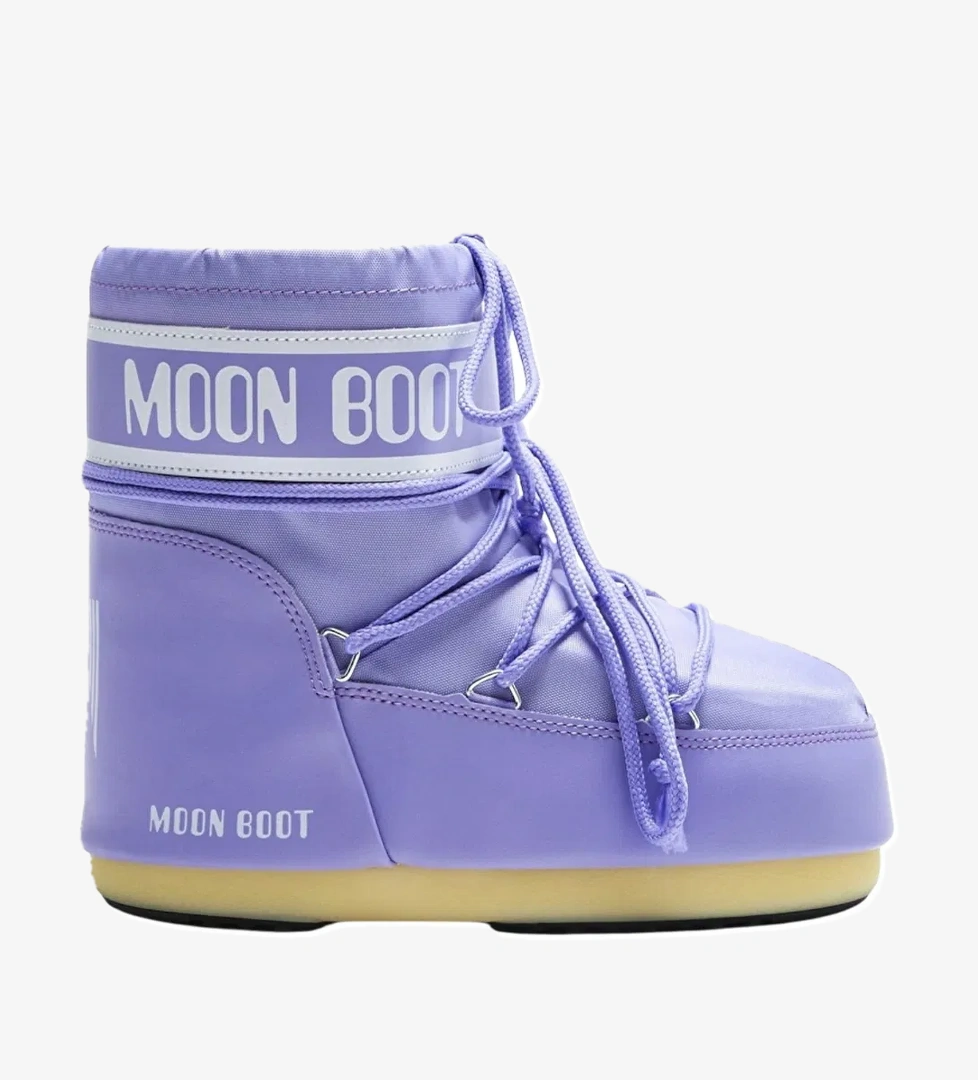 Moon Boot Moon Boot Icon Low Nylon Kadın Mor Kar Botu | FashFed Mor - 1. görsel