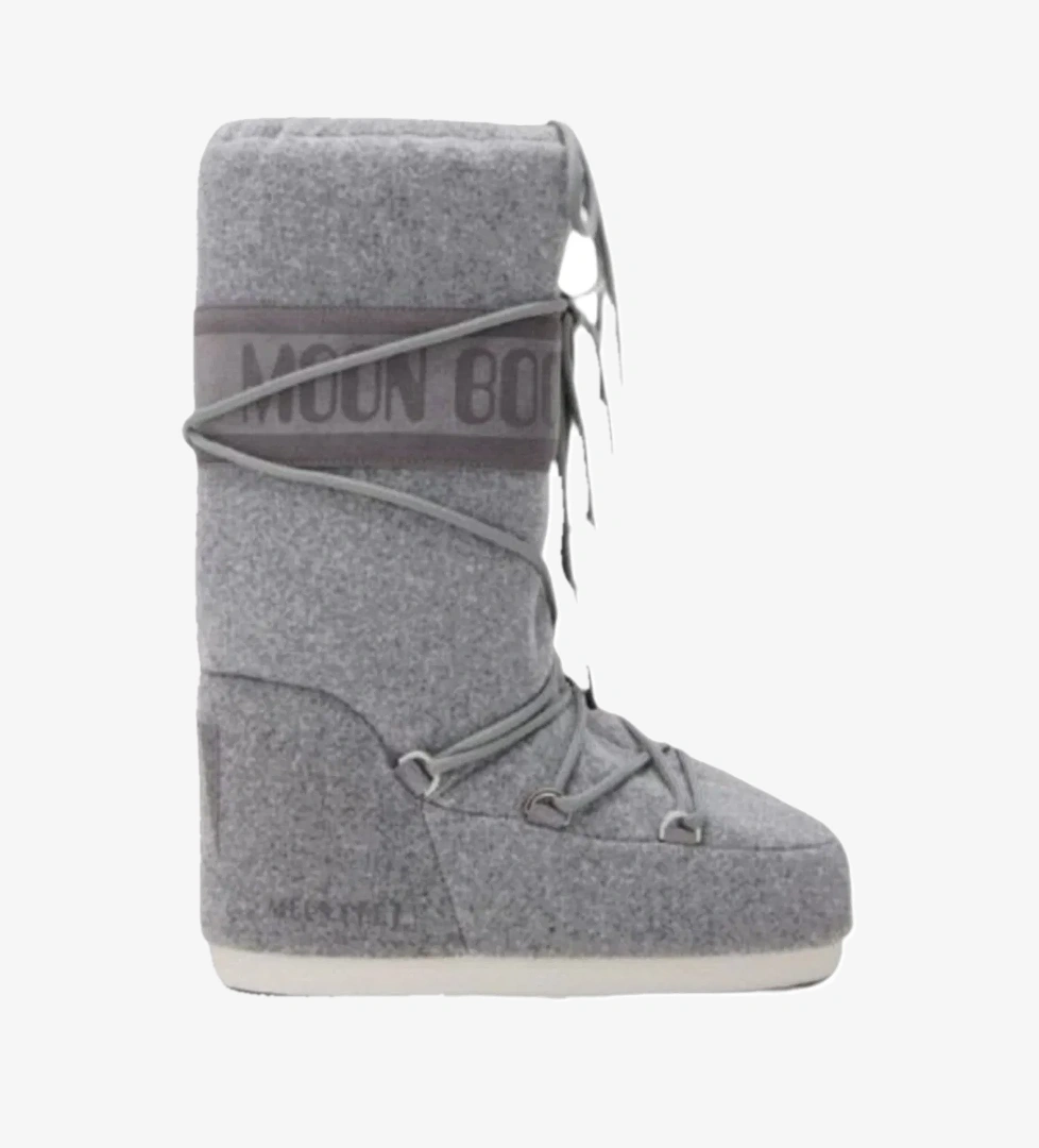Moon Boot Moon Boot Gri Icon Felt Kadın Kar Botu | FashFed Gri - 1. görsel