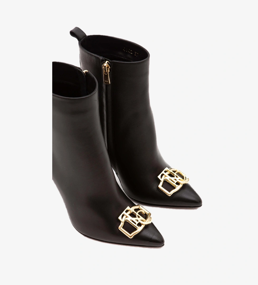 Tamer Tanca Tamer Tanca Kadın Hakiki Deri Siyah Topuklu Bot | FashFed Siyah - 1. görsel