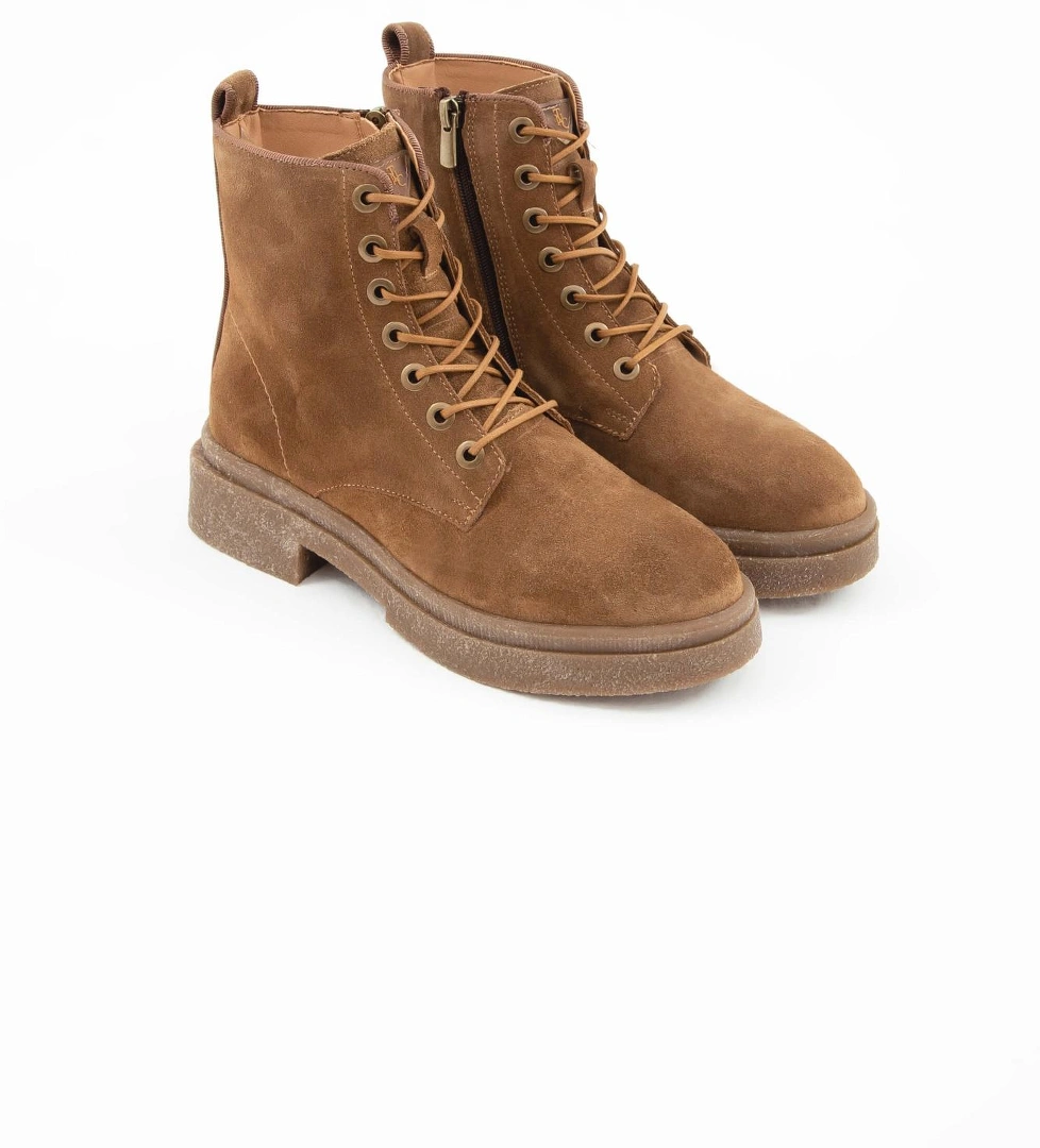 Tamer Tanca Tamer Tanca Kadın Hakiki Deri Taba Süet Casual Bot | FashFed Taba - 1. görsel