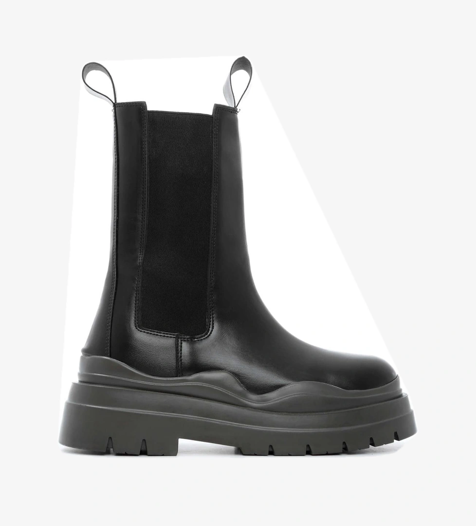 Tamer Tanca Tamer Tanca Kadın Vegan Siyah/Haki Günlük Bot | FashFed Siyah - 1. görsel