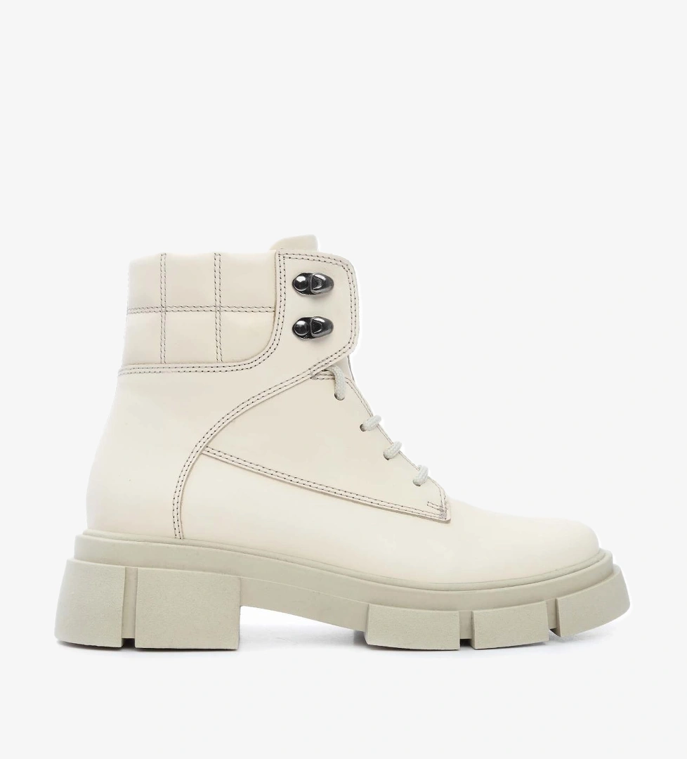 Tamer Tanca Tamer Tanca Kadın Hakiki Deri Bej Spor Bot | FashFed Bej - 1. görsel