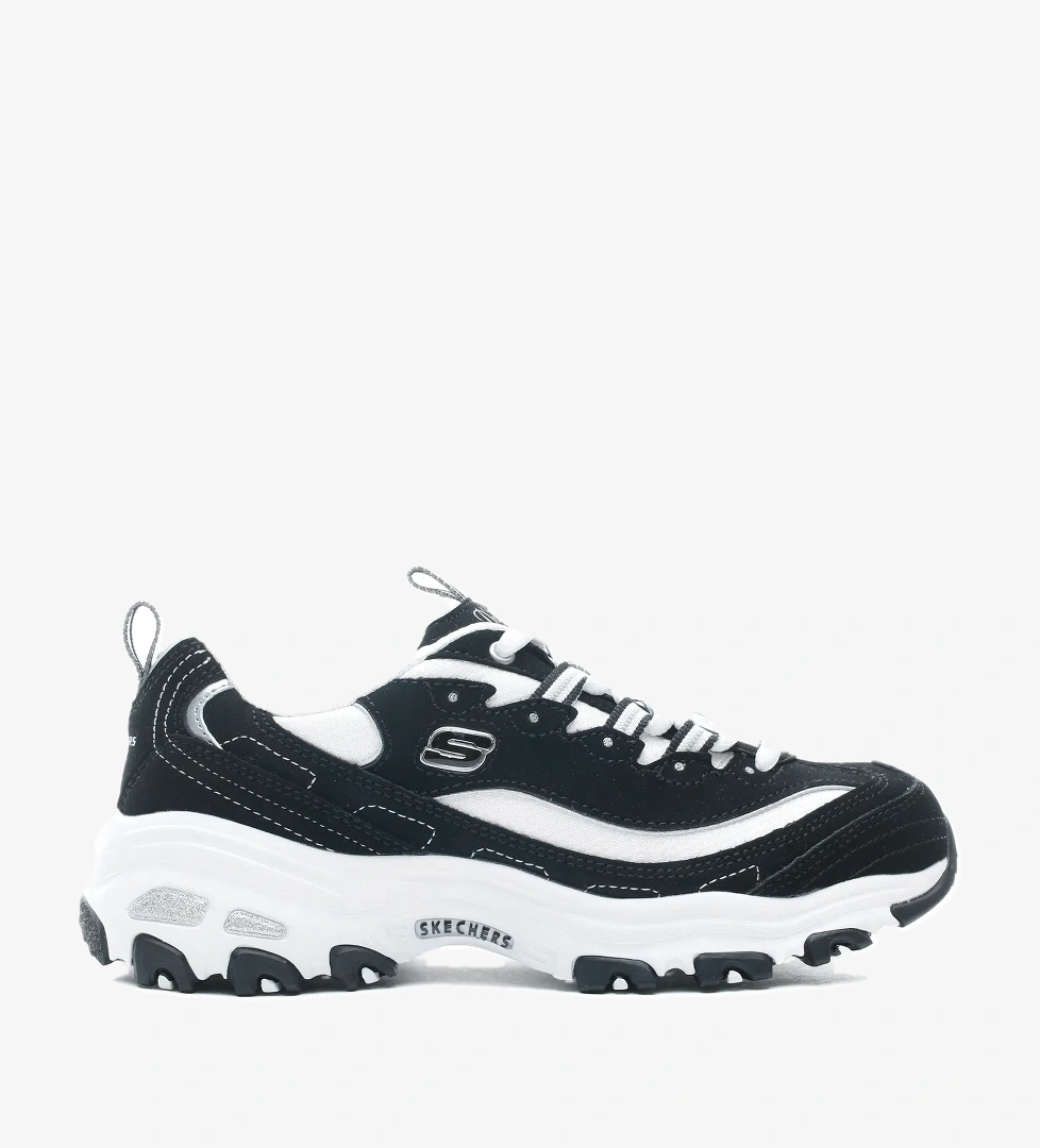 Skechers Skechers D'Lites-Biggest Fan Kadın Siyah-Beyaz Spor Ayakkabı model görseli