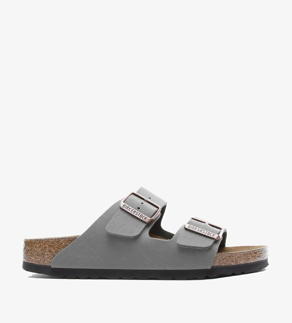 Birkenstock Arizona Bf Unisex Gri Sandalet - Görsel 1