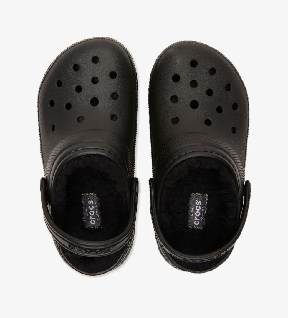 Crocs Crocs Classic Lined Clog K Çocuk Siyah Terlik Sandalet & Terlik | FashFed Siyah - 1. görsel