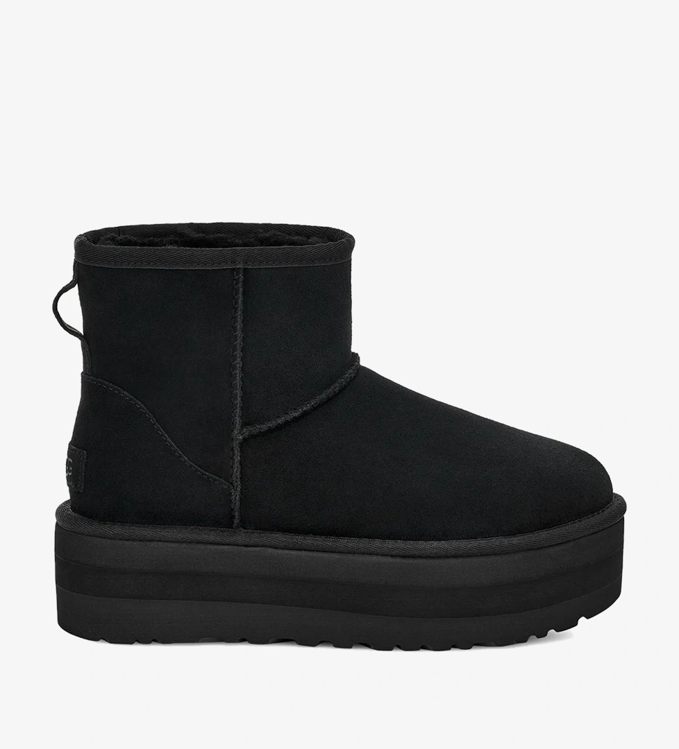 UGG Classic Mini Platform Kadın Siyah Bot