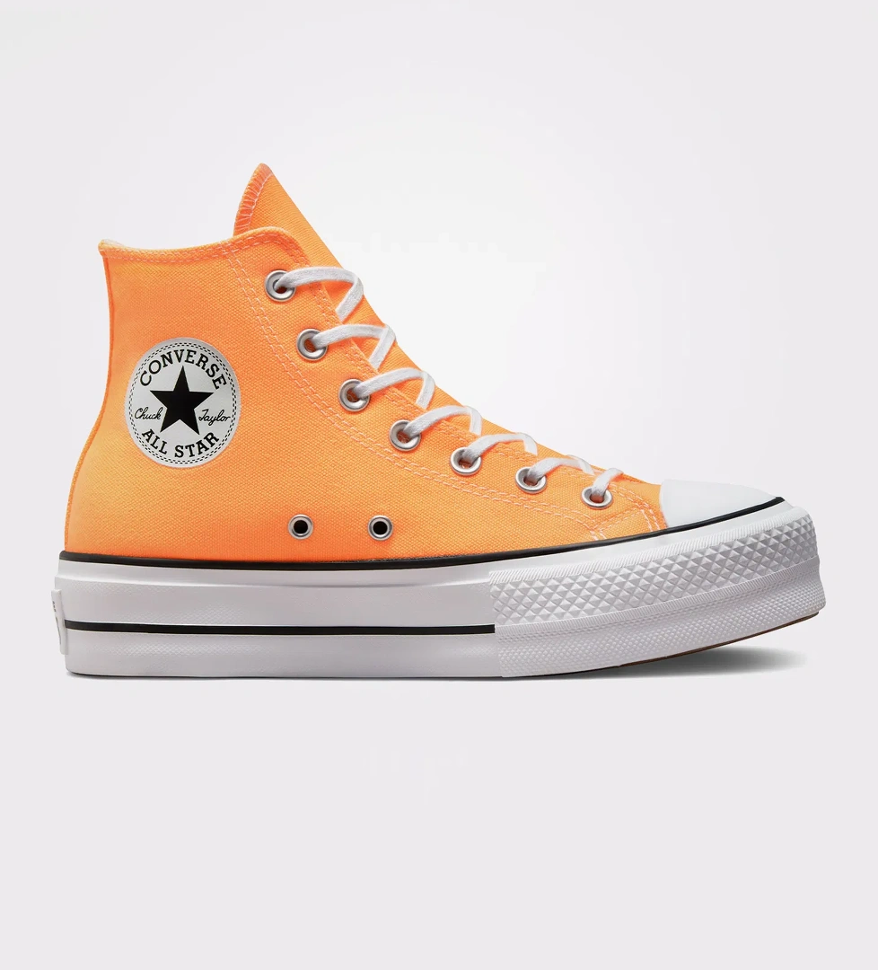Converse Chuck Taylor All Star Lift Platform Seasonal Color Kadın Sarı Sneaker - Görsel 1