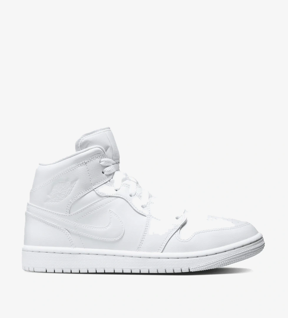 Jordan Air 1 Mid Beyaz Spor Ayakkabı - Görsel 1