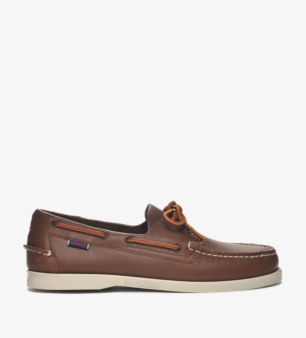 Sebago Sebago Docksides Portland Erkek Kahverengi Deri Ayakkabı model görseli