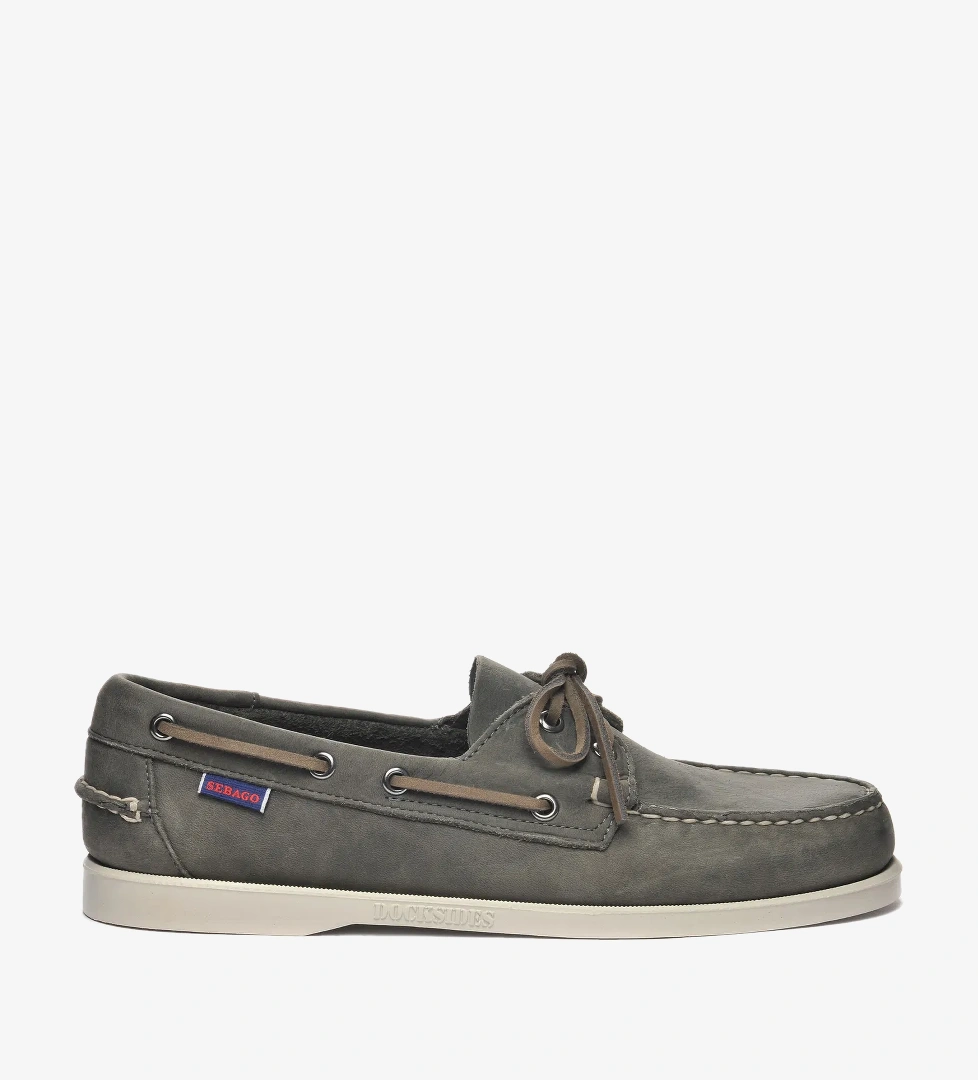 Sebago Sebago Docksides Portland Crazy Erkek Gri Deri Ayakkabı model görseli