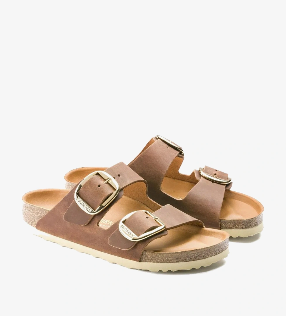 Birkenstock Arizona Big Buckle Leoi Kadın Kahverengi Terlik