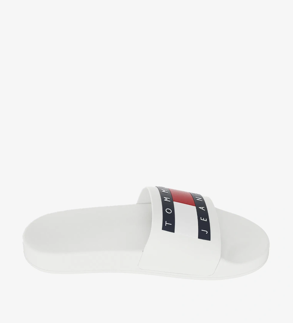 Tommy Jeans Pool Essential Erkek Beyaz Terlik - Görsel 1