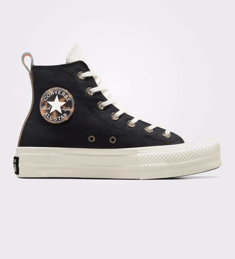 Converse Converse Chuck Taylor All Star Lift Platform Tortoise Kadın Siyah Sneaker model görseli