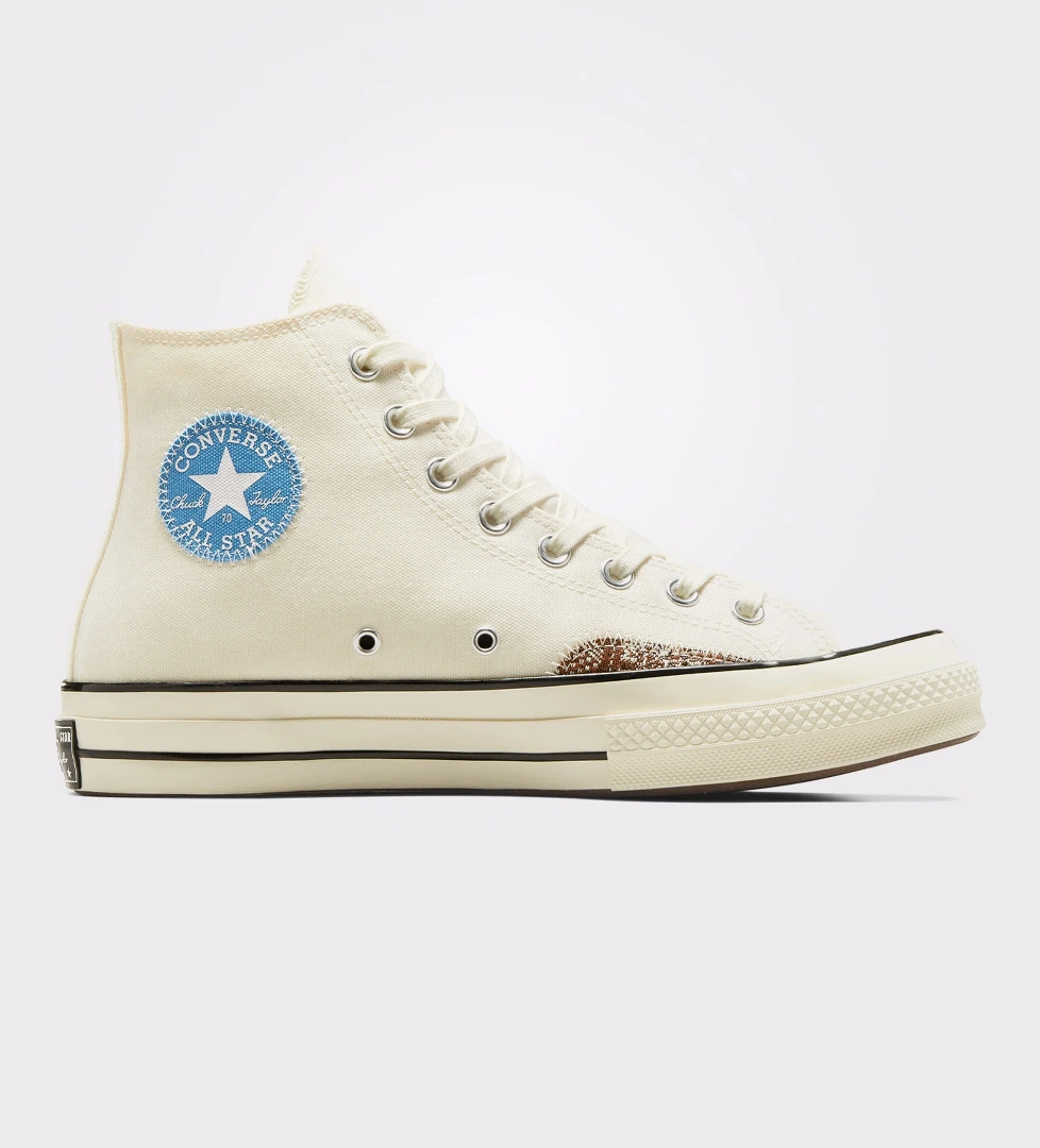Converse Converse Chuck 70 Crafted Ollie Patch Unisex Krem Sneaker | FashFed Krem - 1. görsel