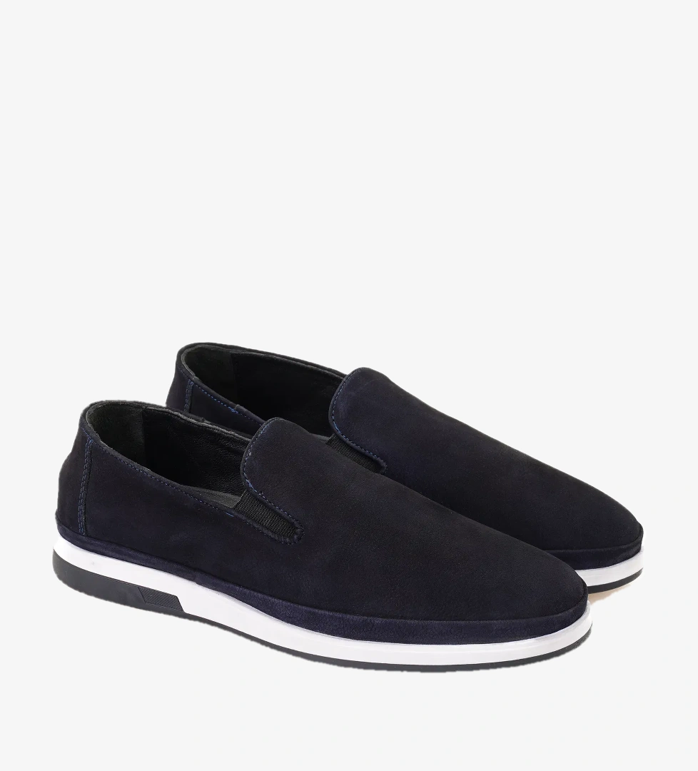 Casey Lacivert Erkek Deri Günlük Ayakkabı - Görsel 1