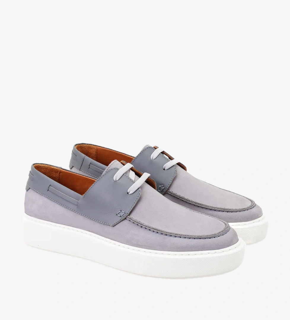 Desa Elania Gri Erkek Deri Günlük Ayakkabı model görseli