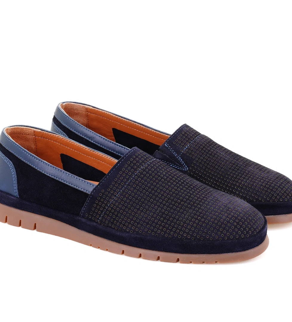 Alma Lacivert Erkek Süet Deri Loafer