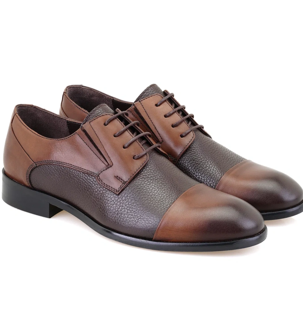 Kalia Kahve Erkek Deri Klasik Ayakkabı - Görsel 1