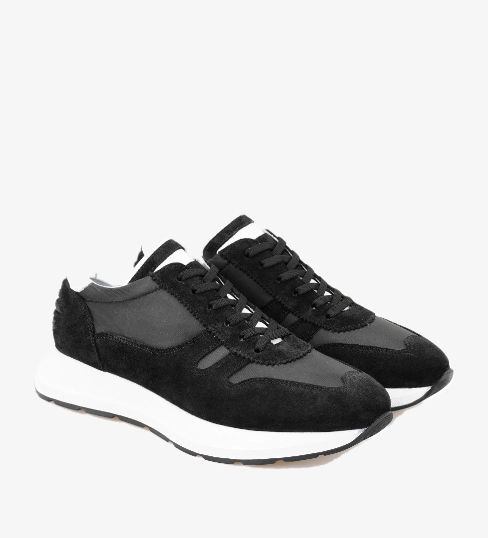 Desa Desa Destine Siyah Erkek Spor Süet Deri Ayakkabı Sneaker | FashFed Siyah - 1. görsel