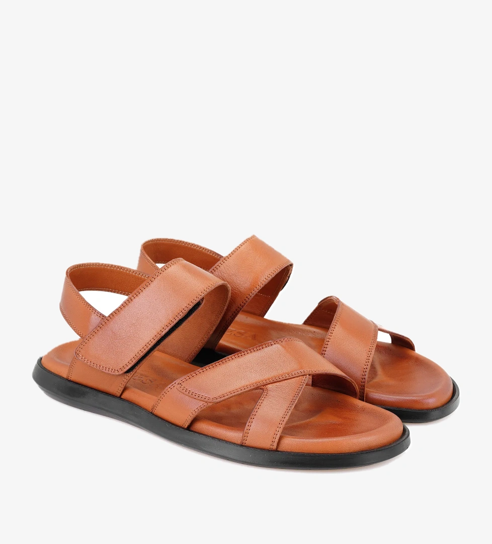 Erica Taba Erkek Deri Sandalet - Görsel 1