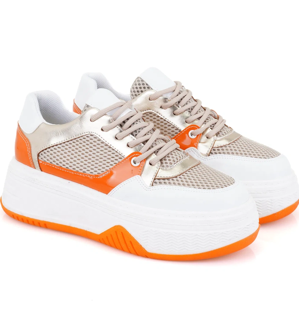 Kadın Turuncu Spor Ayakkabı - Görsel 1