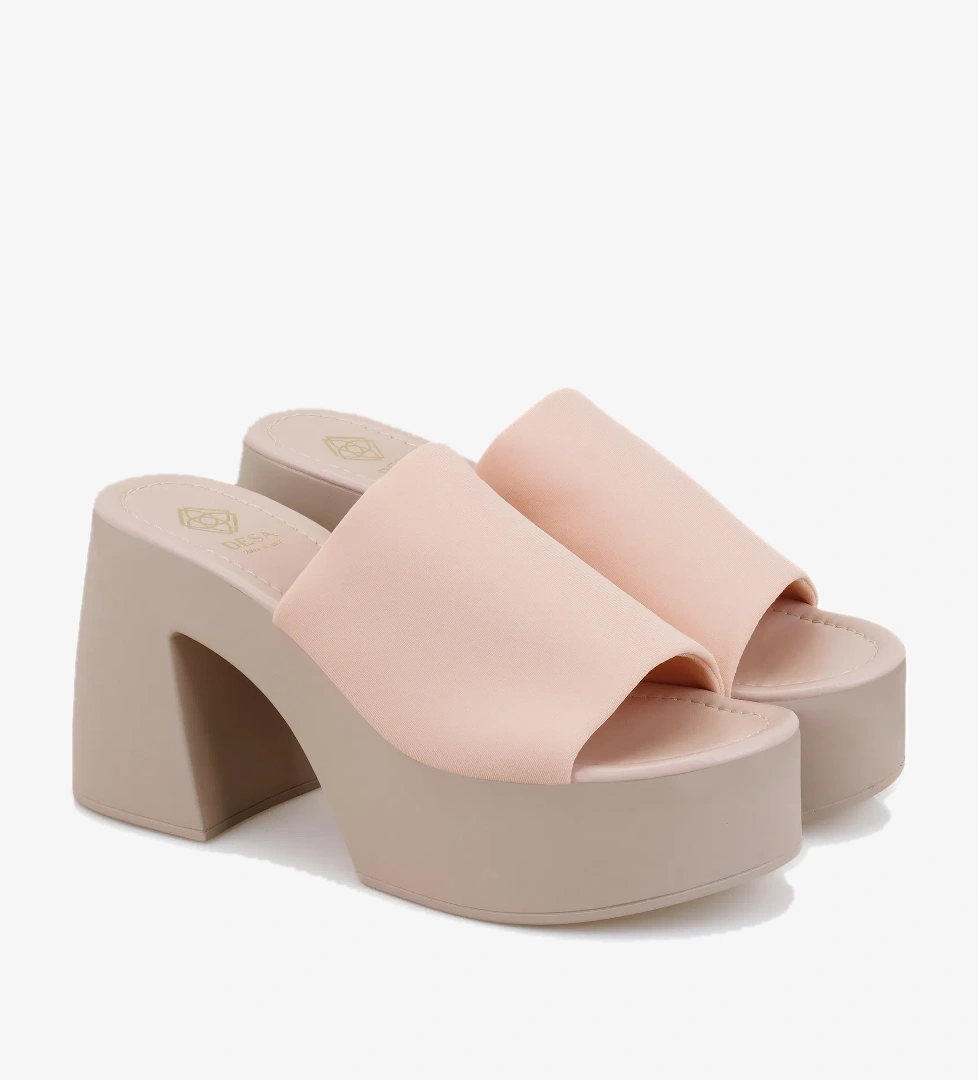 Desa Haley Bej Kadın Platform Topuklu Terlik model görseli
