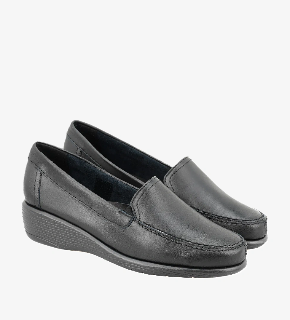 Kadın Siyah DesaComfort Deri Günlük Ayakkabı - Görsel 1