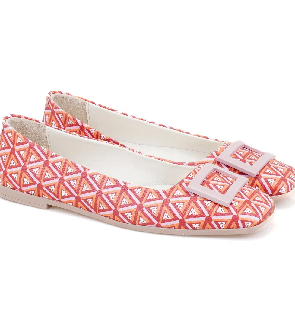 Kadın Kırmızı Monogram Babet