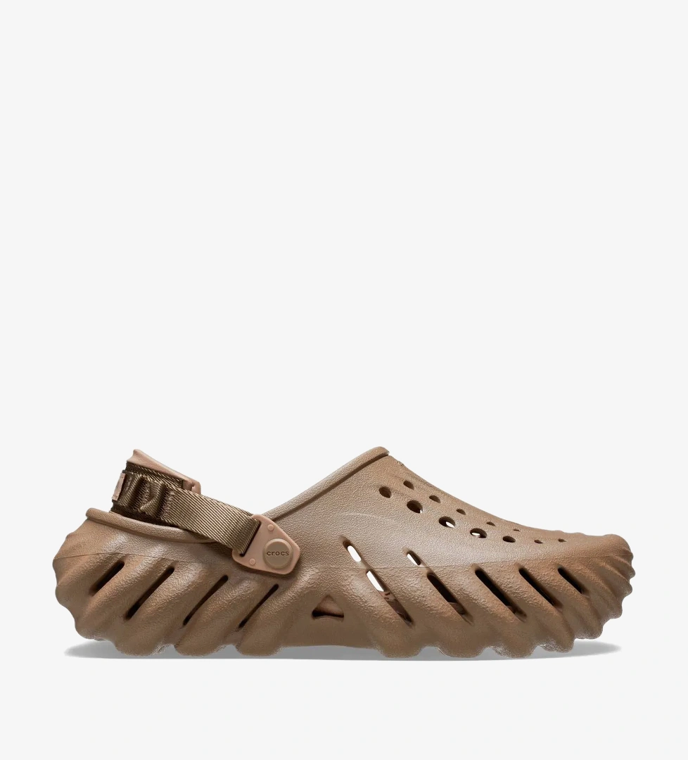 Crocs Echo Unisex Kahverengi Terlik - Görsel 1