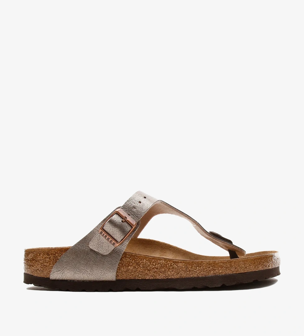 Birkenstock Gizeh Bf Graceful Kadın Gri Terlik - Görsel 1