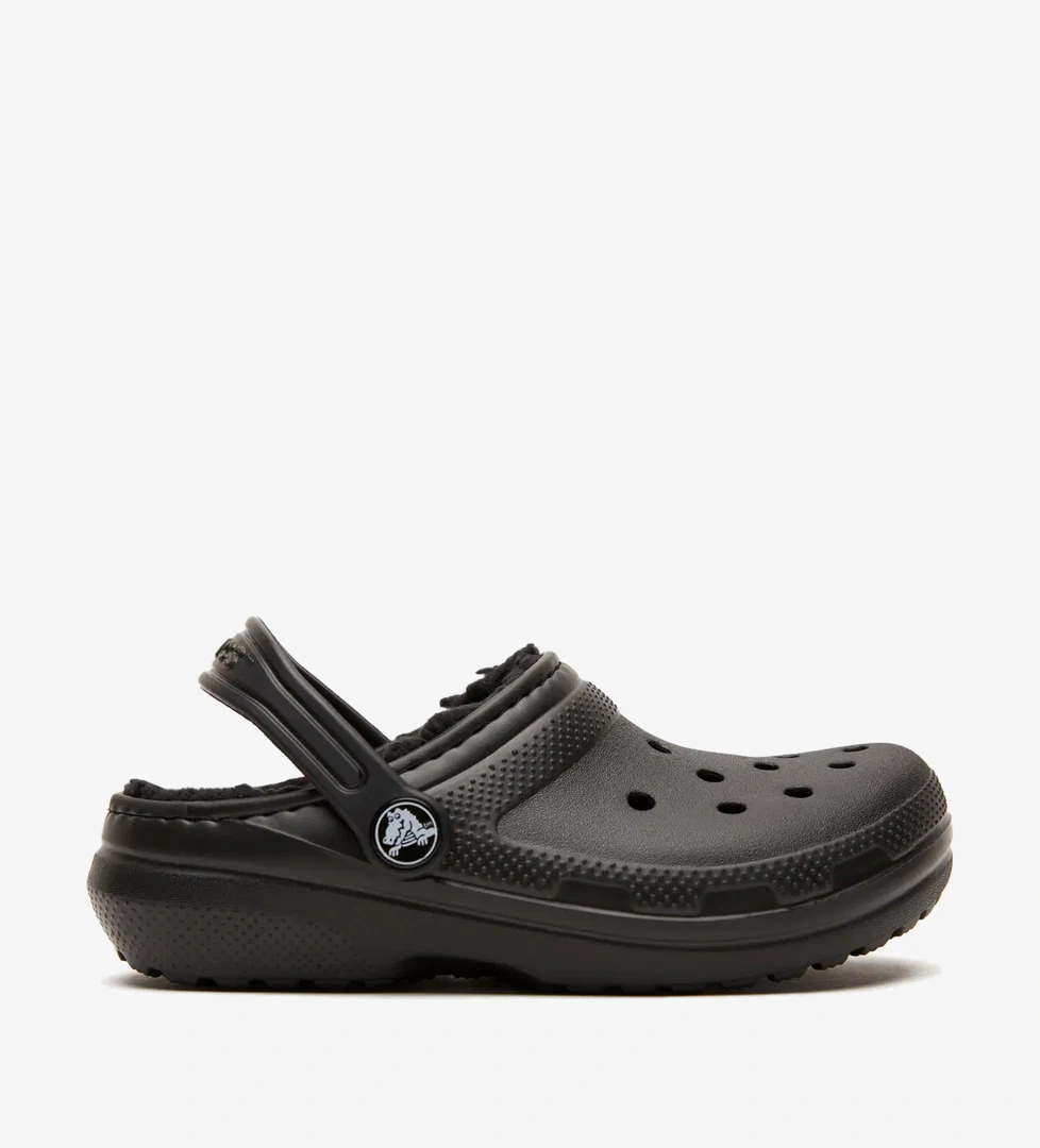 Crocs Classic Lined Clog Çocuk Siyah Terlik - Görsel 1