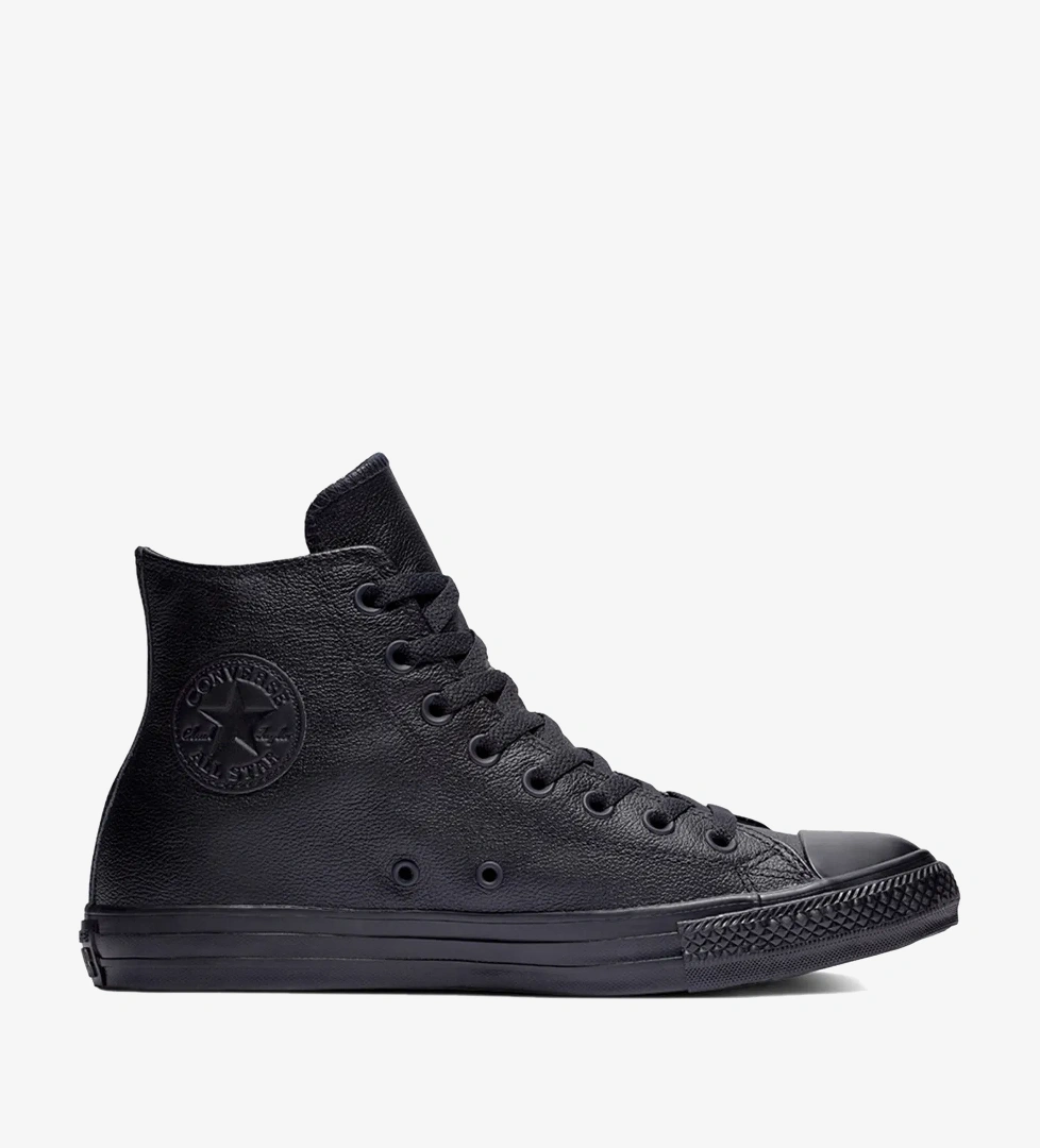 Converse Chuck Taylor All Star Tonal Unisex Siyah Deri Sneaker - Görsel 1