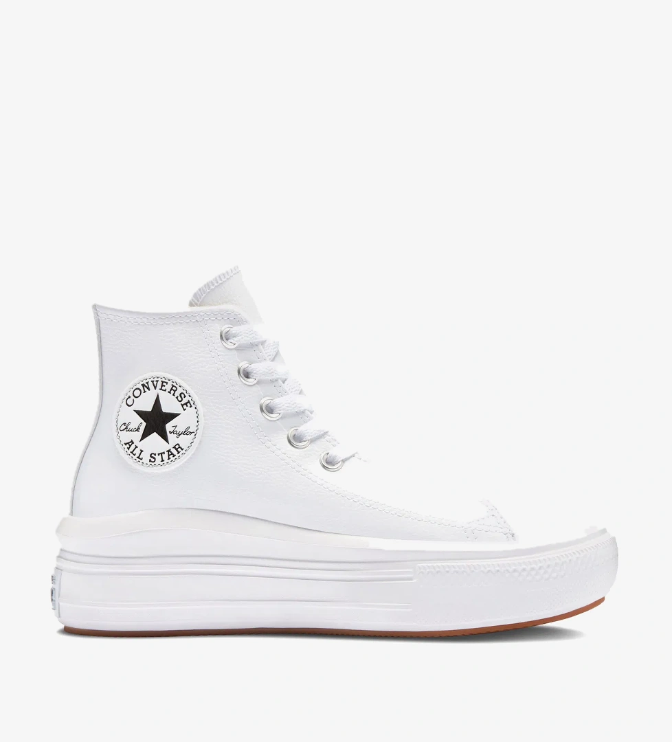 Converse Converse Chuck Taylor All Star Move Platform Foundational Leather Kadın Beyaz Sneaker model görseli