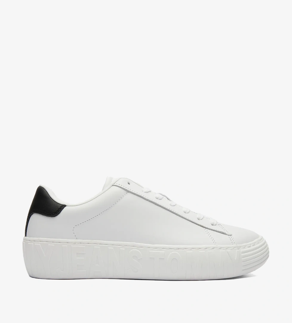 Tommy Hilfiger Tommy Hilfiger Tommy Jeans Leather Outsole Erkek Beyaz Sneaker | FashFed Beyaz - 1. görsel