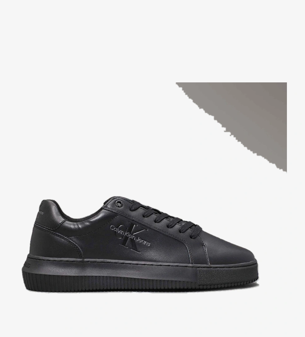 Calvin Klein Calvin Klein Jeans Chunky Cupsole Mono Leather Erkek Siyah Sneaker | FashFed Siyah - 1. görsel