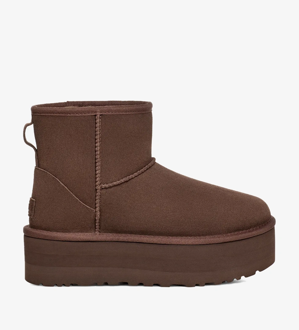 UGG Classic Mini Platform Kadın Koyu Kahverengi Bot - Görsel 1
