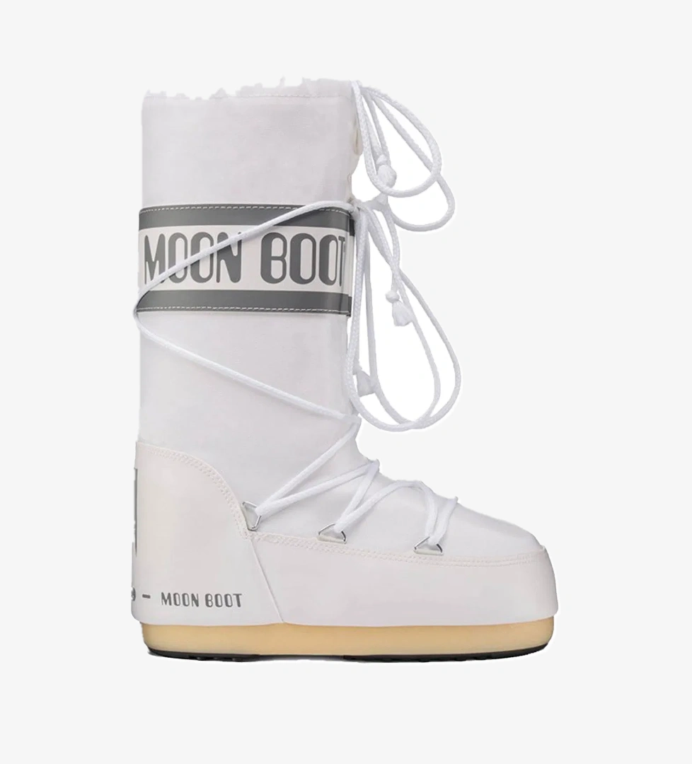 Moon Boot Moon Boot Moon Boot Nylon Unisex Çocuk Beyaz Kar Botu model görseli