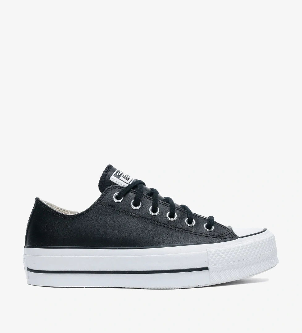 Converse Chuck Taylor All Star Lift Unisex Siyah Deri Platform Sneaker - Görsel 1